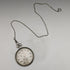 Vintage good working Cima silver plate case mechanical pocket watch with chain
